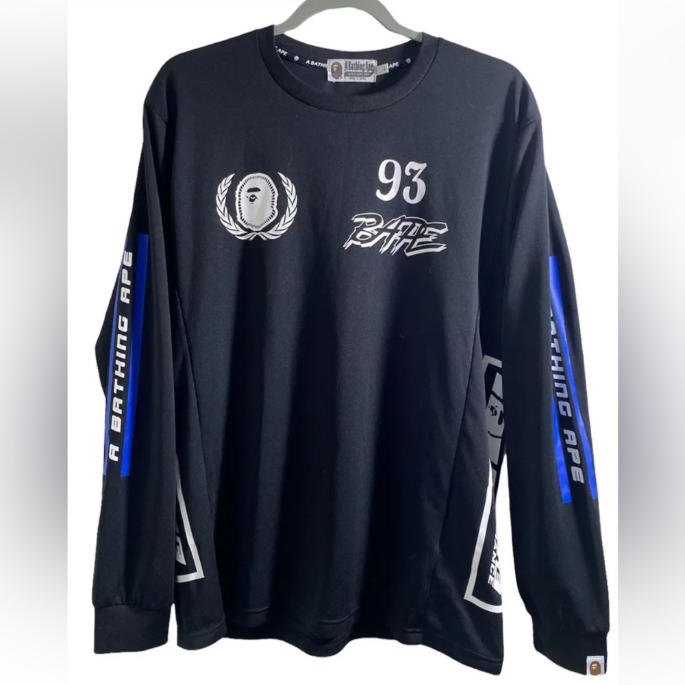 Bape A Bathing Ape Motor Sport Long Sleeve Tee Shirt